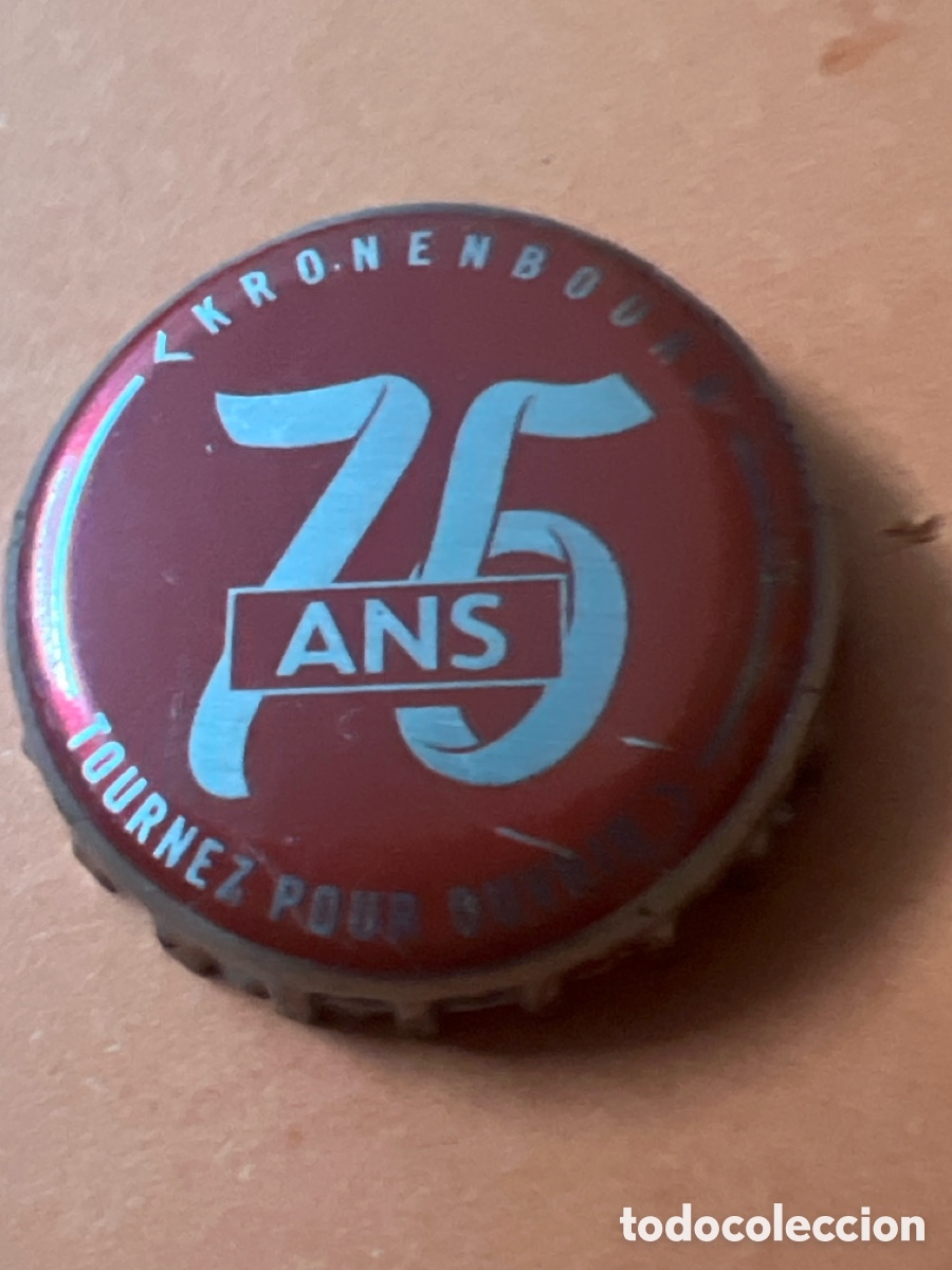 Coleccionismo de cervezas: T4/X85/A2. CHAPA CERVEZA - KRONENBOURG - 75 ANS