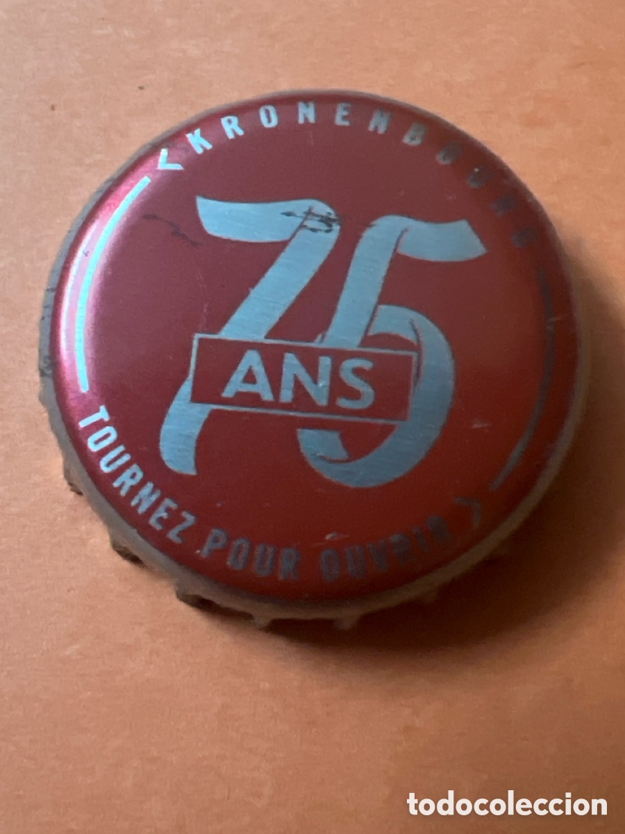 Coleccionismo de cervezas: T4/X85/B4. CHAPA CERVEZA - KRONENBOURG - 75 ANS