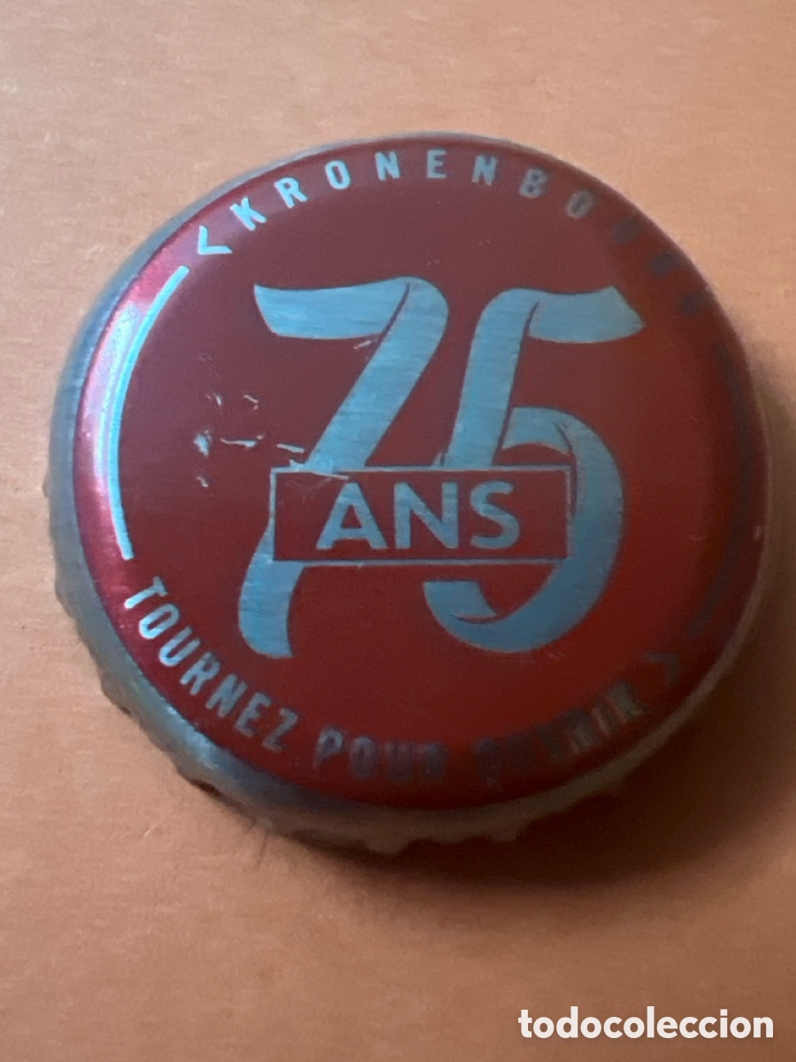 Coleccionismo de cervezas: T4/X85/B5. CHAPA CERVEZA - KRONENBOURG - 75 ANS