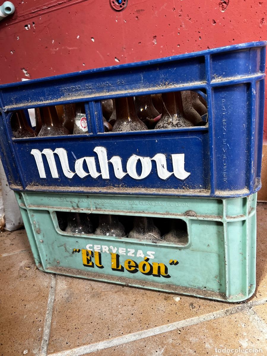 Coleccionismo de cervezas: Botellas de cristal cerveza EL LEON