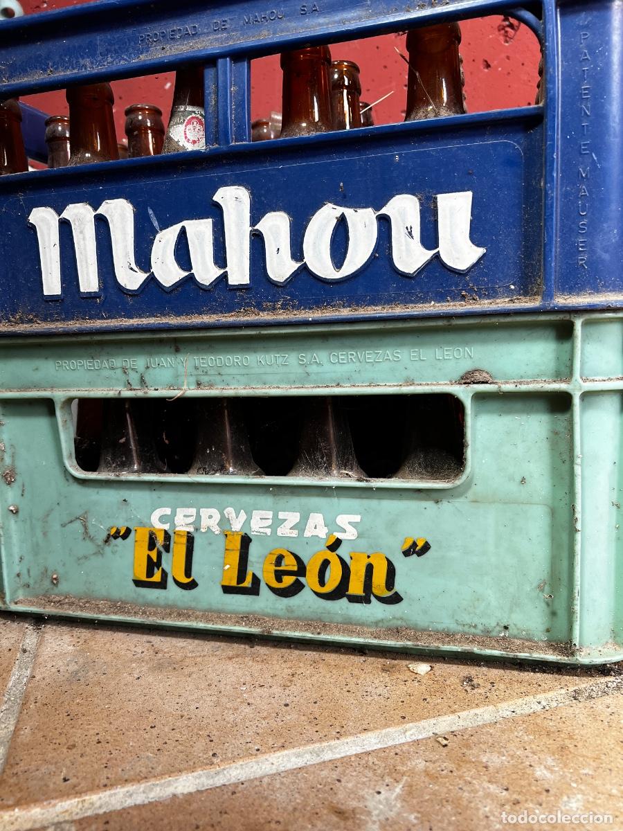 Coleccionismo de cervezas: Botellas de cristal cerveza EL LEON - Foto 3