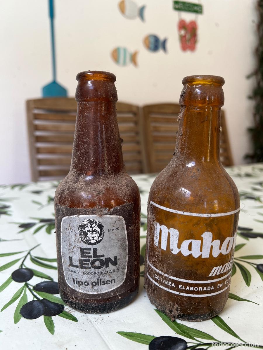 Coleccionismo de cervezas: Botellas de cristal cerveza EL LEON - Foto 5