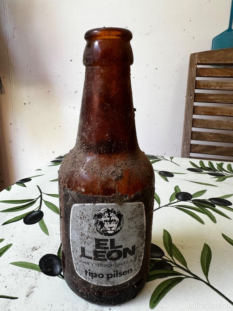 Coleccionismo de cervezas: Botellas de cristal cerveza EL LEON - Foto 9