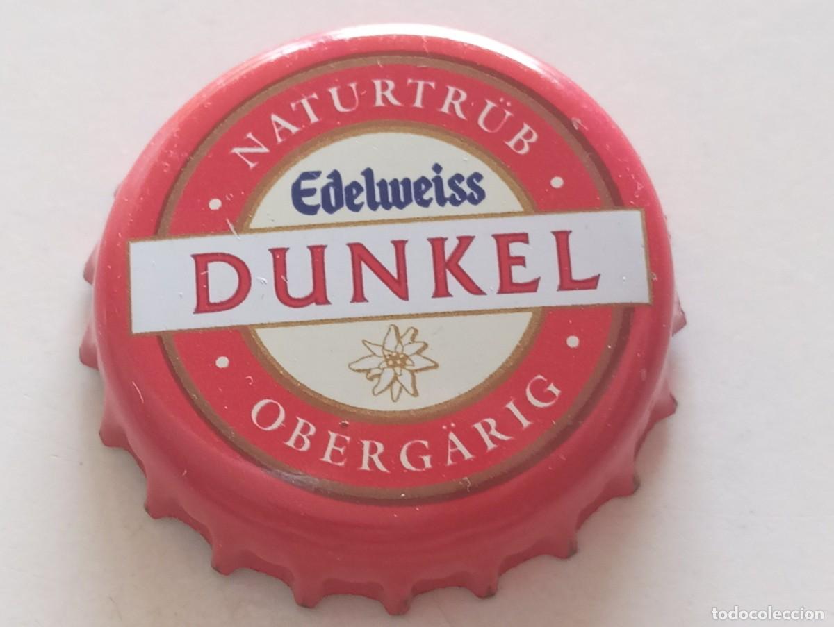 Coleccionismo de cervezas: Chapa tap&oacute;n corona de la cerveza austr&iacute;aca EDELWEISS DUNKEL NATURTR&Uuml;B OBERG&Auml;RIG