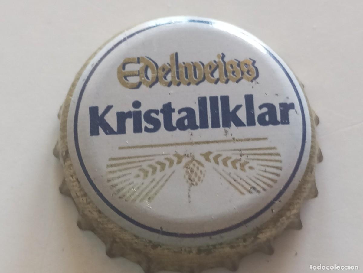 Coleccionismo de cervezas: Chapa tap&oacute;n corona de la cerveza austr&iacute;aca EDELWEISS KRISTALLKLAR