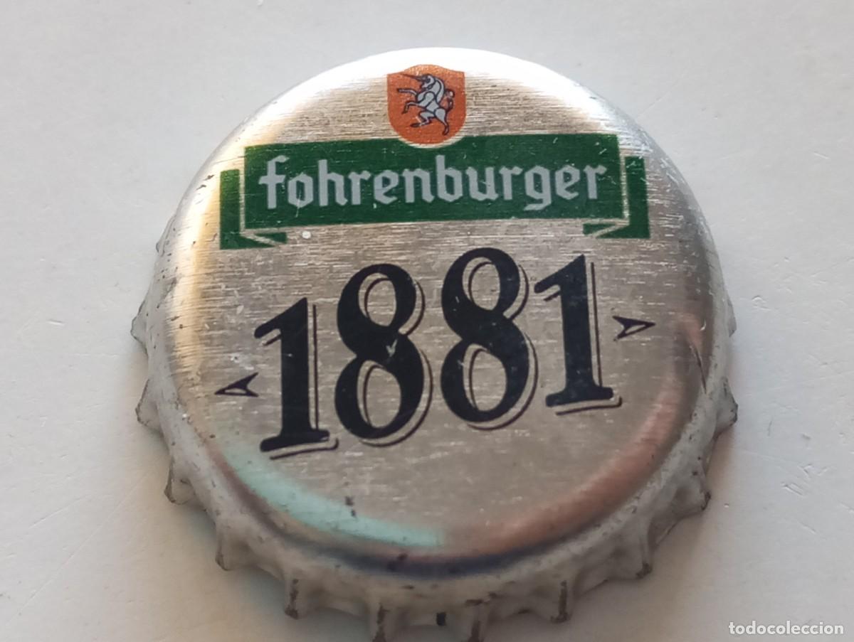 Coleccionismo de cervezas: Chapa tap&oacute;n corona de la cerveza austr&iacute;aca FOHRENBURGER 1881