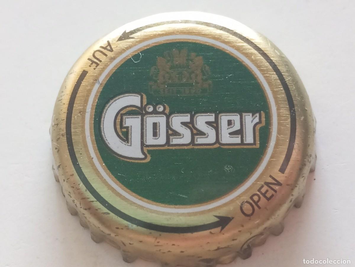 Coleccionismo de cervezas: Chapa tap&oacute;n corona de la cerveza austr&iacute;aca G&Ouml;SSER (AUF-OPEN)