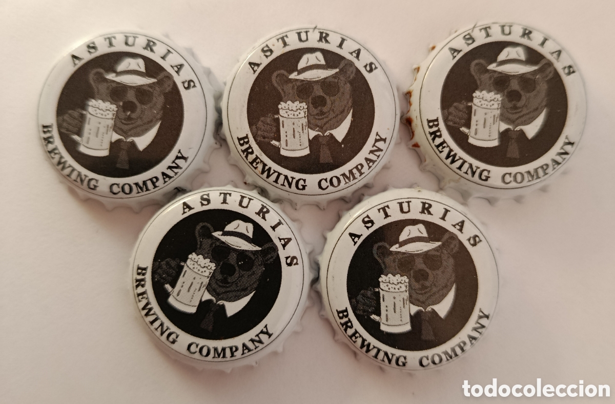 Coleccionismo de cervezas: LOTE CHAPAS DE CERVEZA ASTURIAS BREWING COMPANY