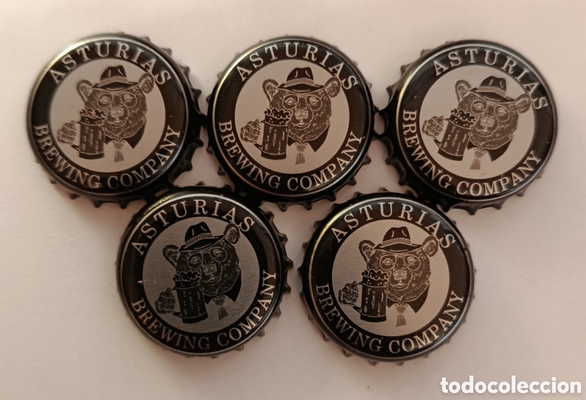 Coleccionismo de cervezas: LOTE CHAPAS DE CERVEZA ASTURIAS BREWING COMPANY