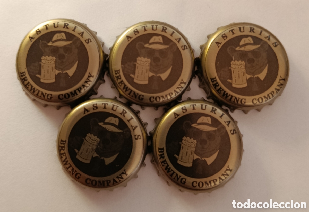 Coleccionismo de cervezas: LOTE CHAPAS DE CERVEZA ASTURIAS BREWING COMPANY