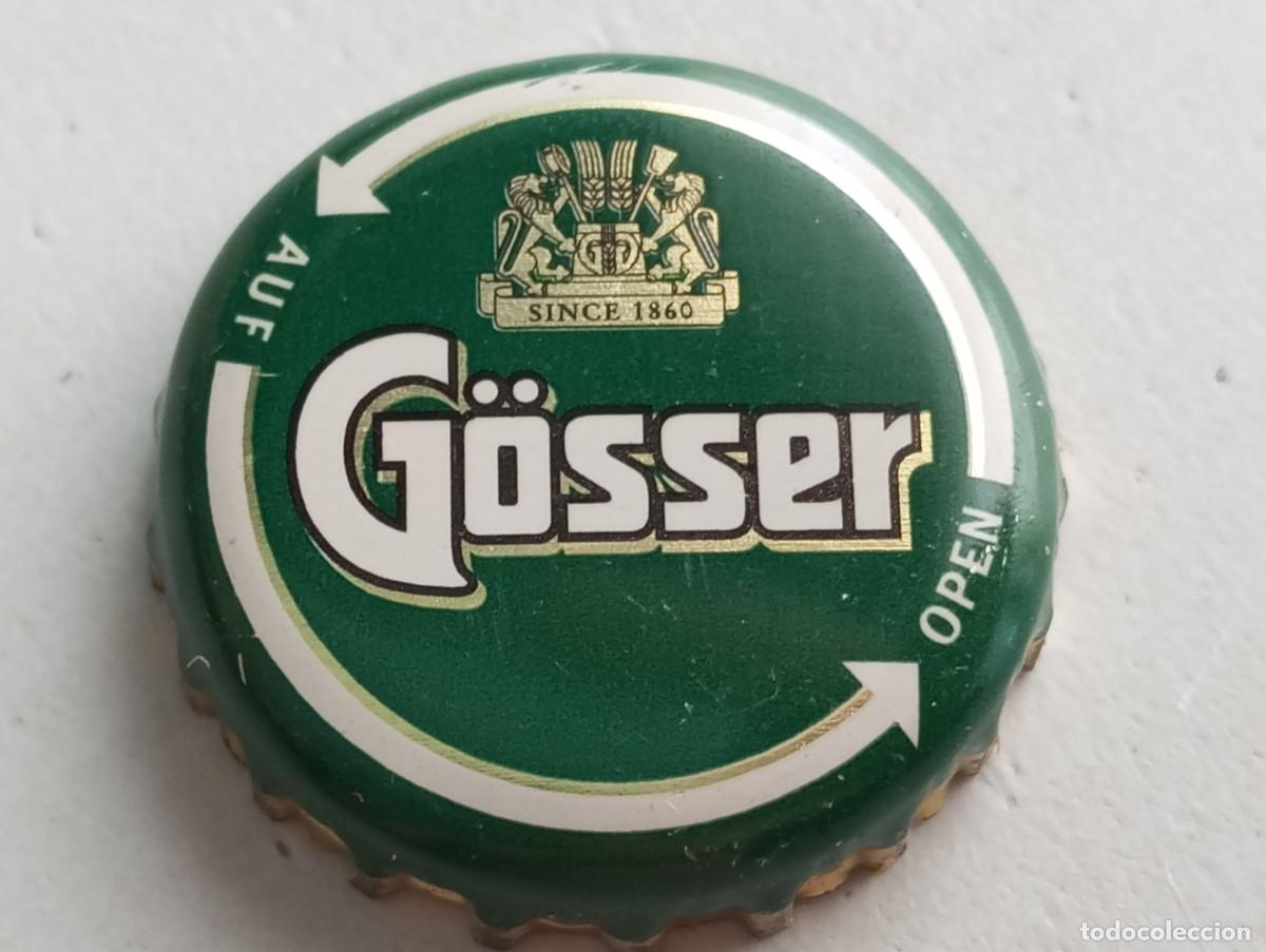 Coleccionismo de cervezas: Chapa tap&oacute;n corona de la cerveza austr&iacute;aca G&Ouml;SSER SINCE 1860 (AUF-OPEN)