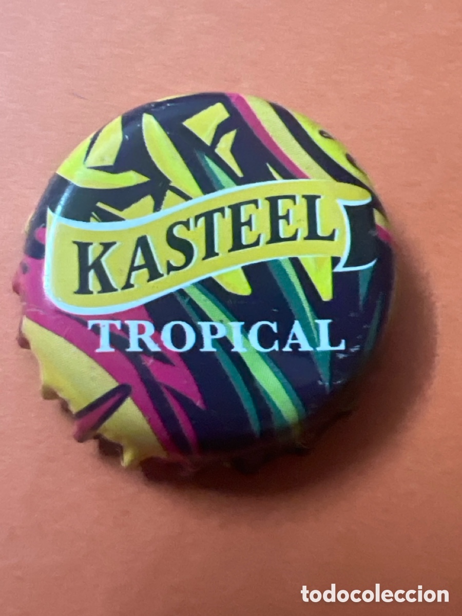 Coleccionismo de cervezas: T4/X84/A6. CHAPA CERVEZA - Kasteel Tropical - B&Eacute;LGICA