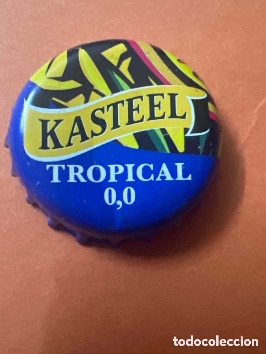 Coleccionismo de cervezas: T4/X84/B6. CHAPA CERVEZA - Kasteel Tropical 0,0 - B&eacute;lgica