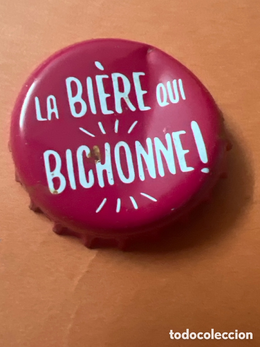 Coleccionismo de cervezas: T4/X84/E5. CHAPA. CERVEZA - La Bi&egrave;re Qui Bichonne ! - B&Eacute;LGICA