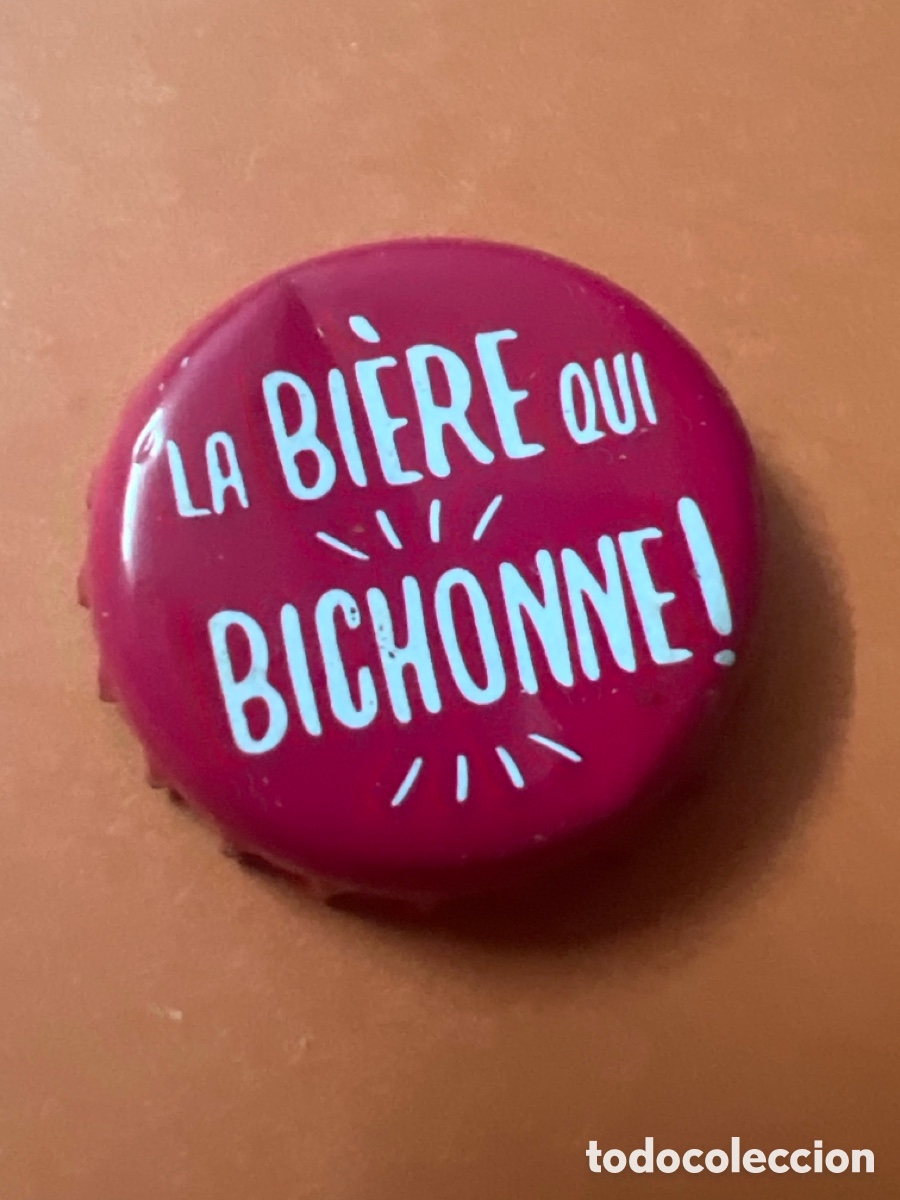 Coleccionismo de cervezas: T4/X84/E6. CHAPA. CERVEZA - La Bi&egrave;re Qui Bichonne ! - B&Eacute;LGICA