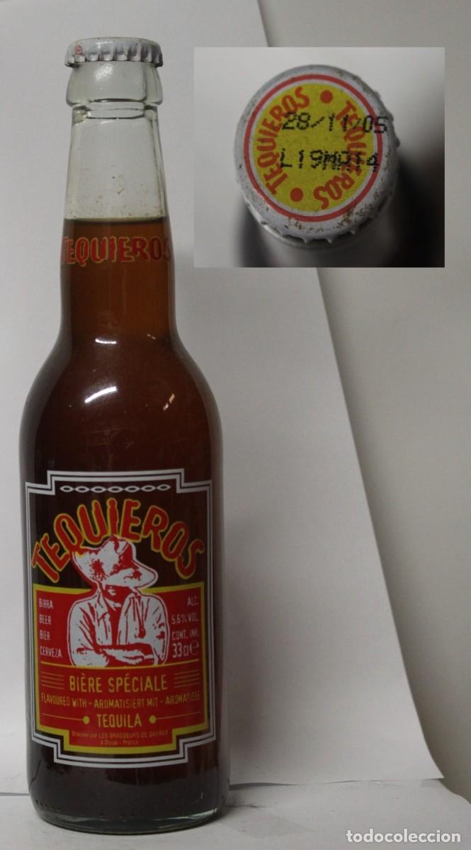 Coleccionismo de cervezas: BOTELLA CERVEZA TEQUIEROS 33 CL - Foto 1