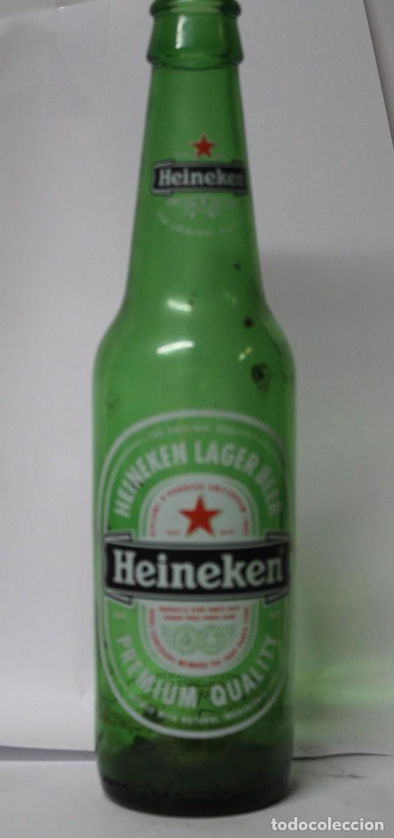 Coleccionismo de cervezas: BOTELLA HEINEKEN 33 CL. VACIA, SERIGRAFIADA