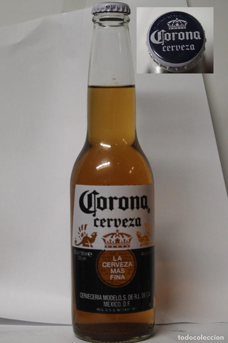Coleccionismo de cervezas: BOTELLA CERVEZA CORONA 33 CL. LLENA