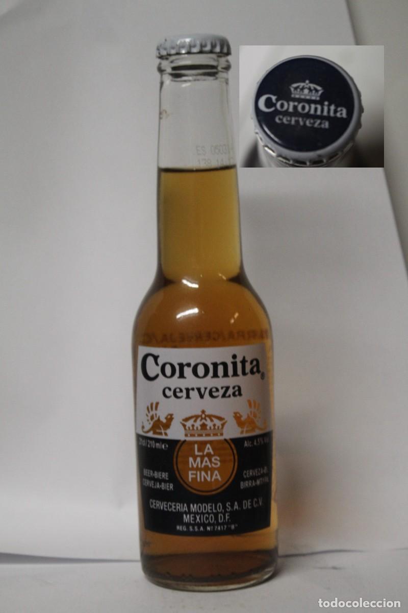 Coleccionismo de cervezas: BOTELLA CERVEZA CORONITA 21 CL. LLENA