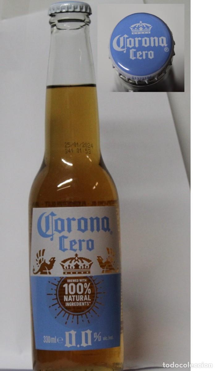 Coleccionismo de cervezas: BOTELLA CERVEZA CORONA CERO 33 CL.