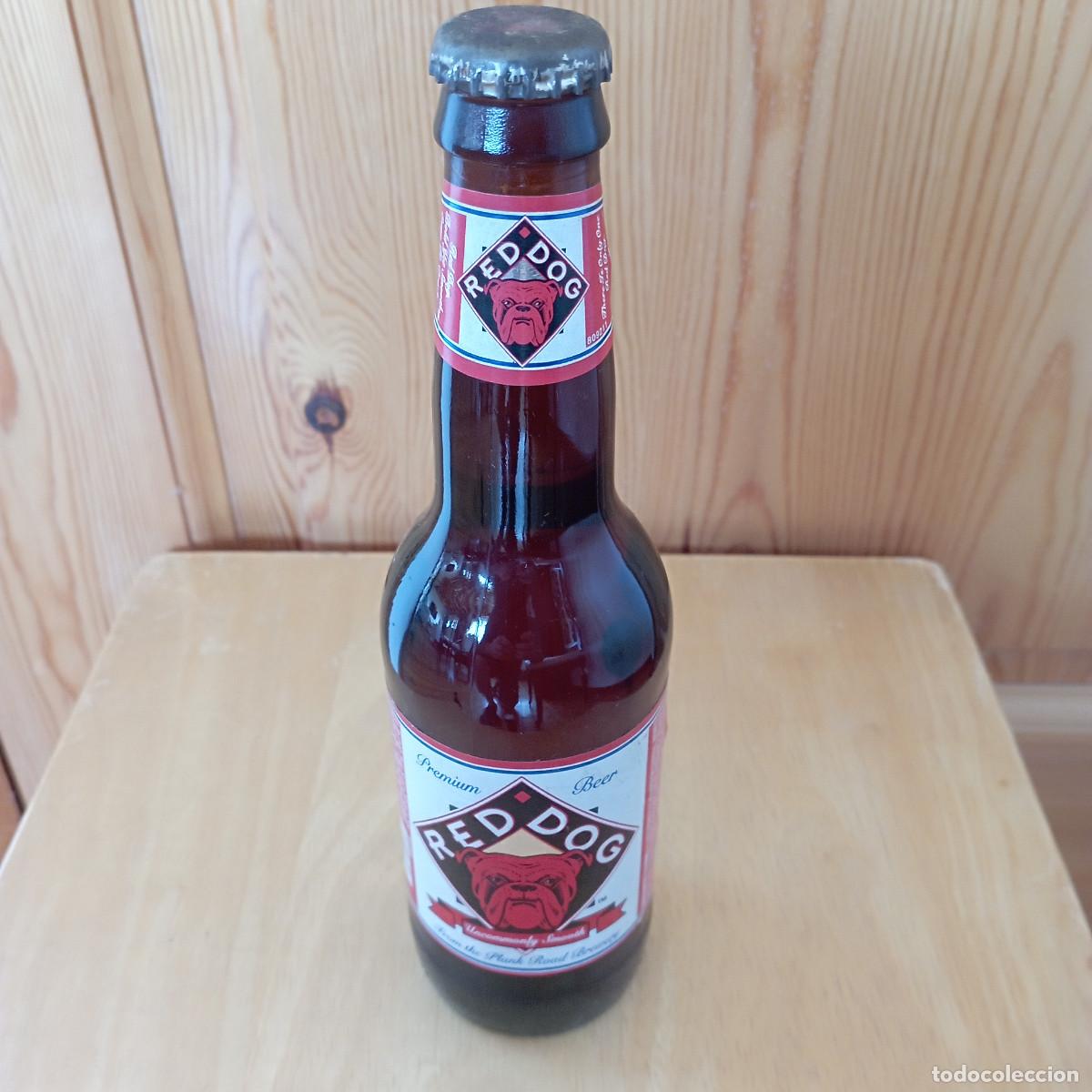 Coleccionismo de cervezas: botella cerveza RED DOG UNCOMMONLY SMOOTH - llena