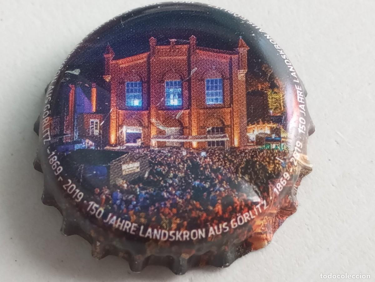 Coleccionismo de cervezas: Chapa tap&oacute;n corona de la cerveza alemana LANDSKRON AUS G&Ouml;RLITZ 150 JAHRE (1869-2019)