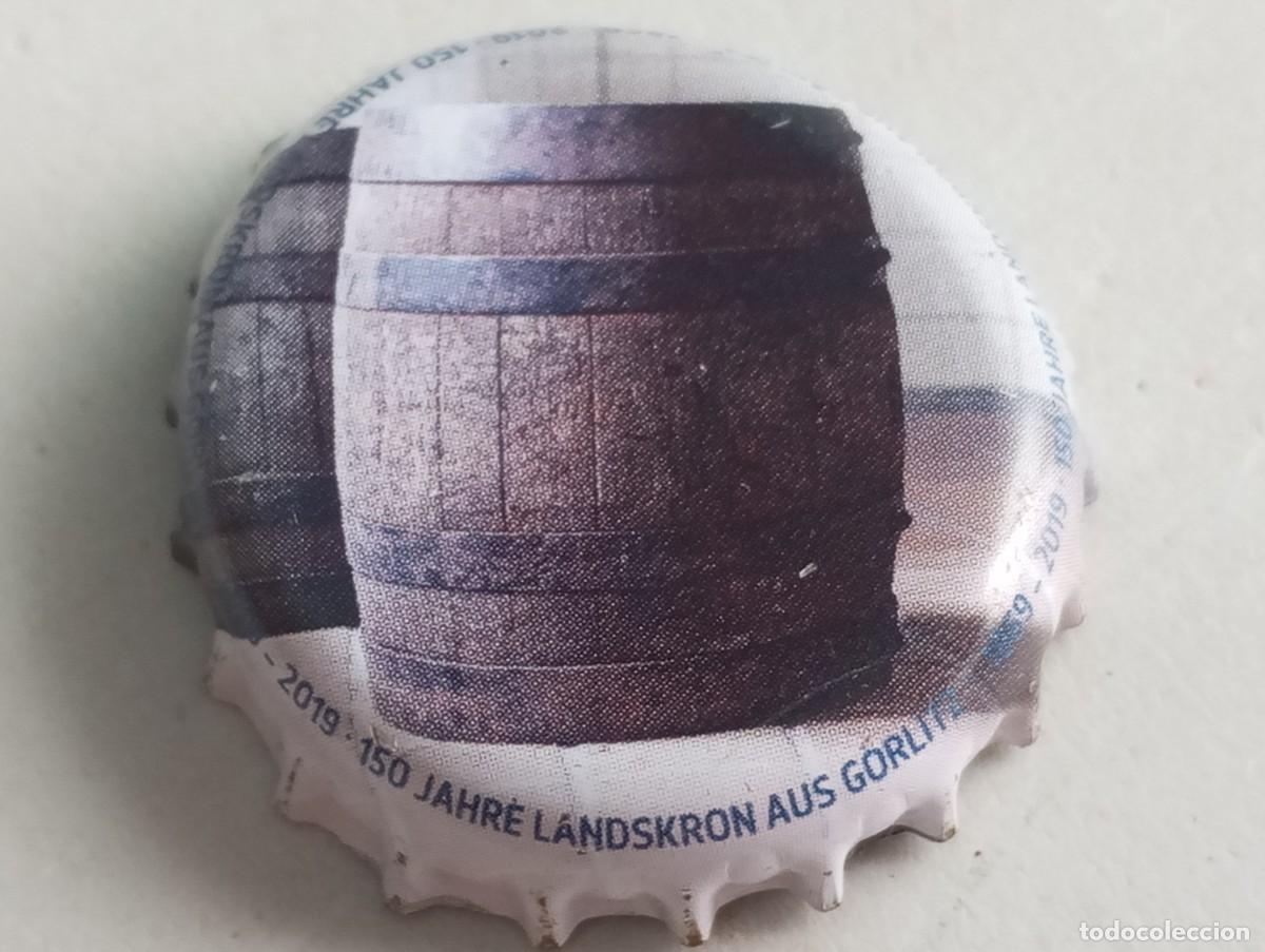 Coleccionismo de cervezas: Chapa tap&oacute;n corona de la cerveza alemana LANDSKRON AUS G&Ouml;RLITZ 150 JAHRE (1869-2019)