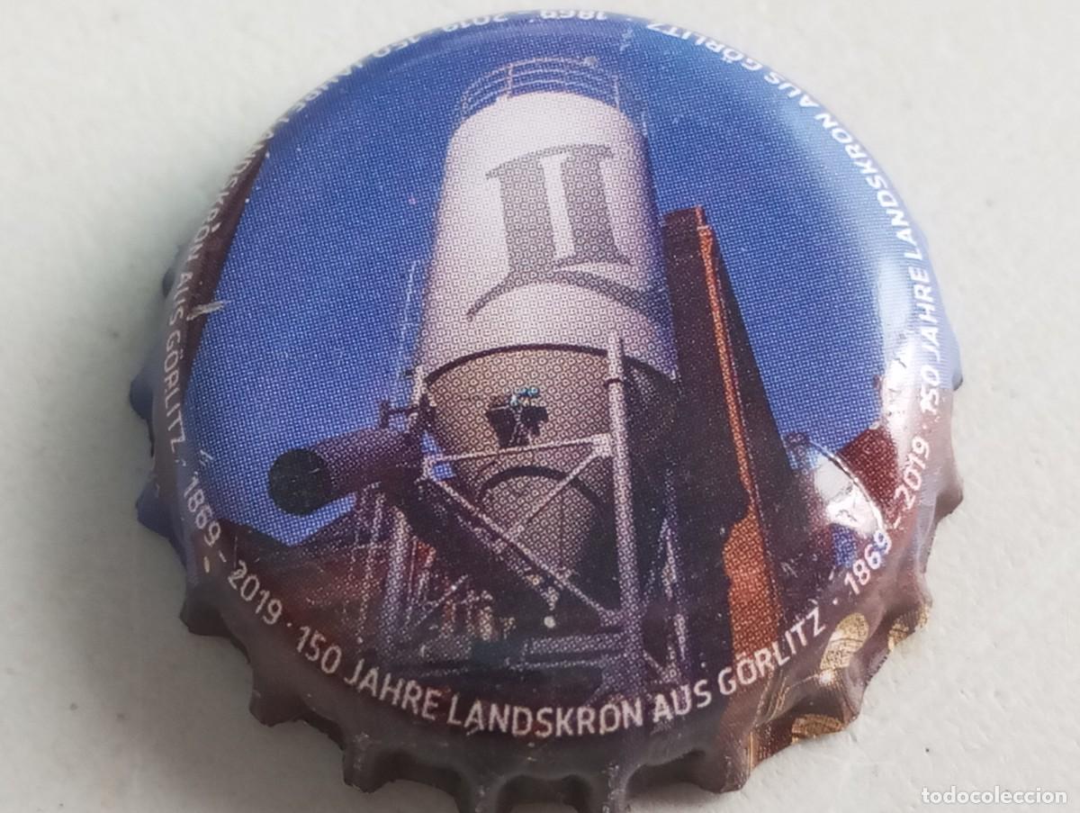 Coleccionismo de cervezas: Chapa tap&oacute;n corona de la cerveza alemana LANDSKRON AUS G&Ouml;RLITZ 150 JAHRE (1869-2019)