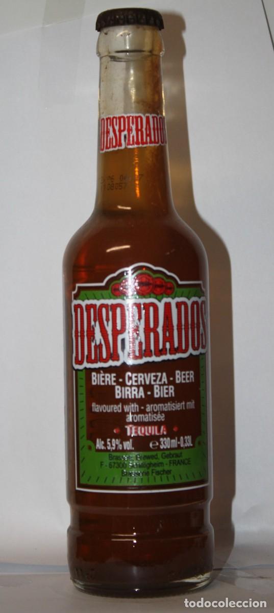 Coleccionismo de cervezas: BOTELLA CERVEZA DESPERADOS 33 CL LLENA
