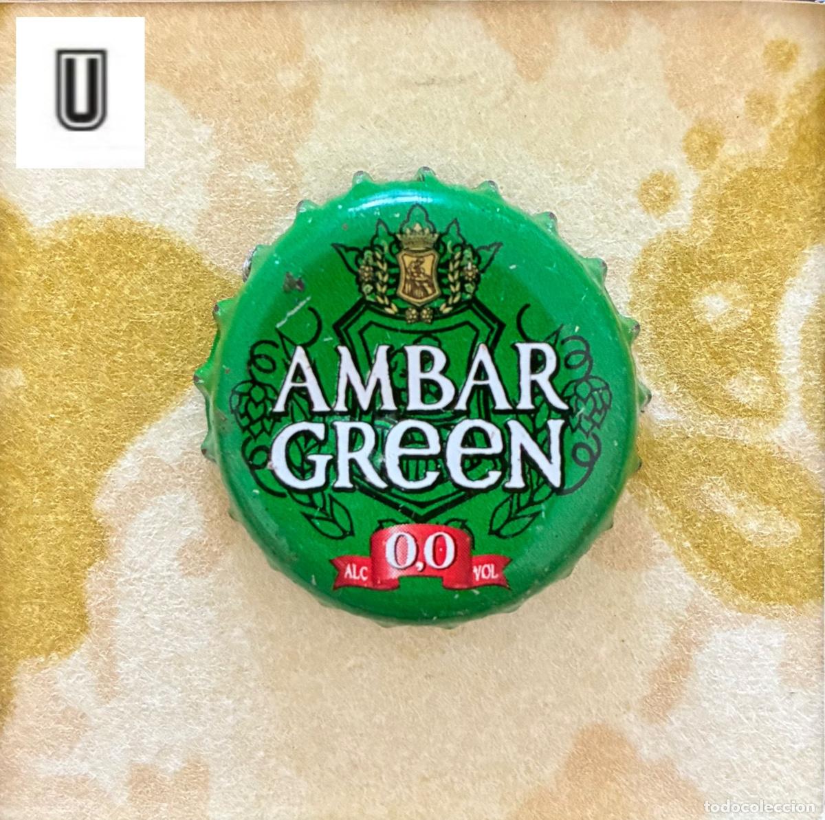 Coleccionismo de cervezas: CHAPA CERVEZA AMBAR GREEN CHAPAS TAPON CORONA