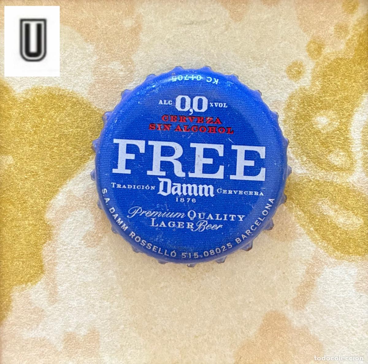 Coleccionismo de cervezas: CHAPA CERVEZA DAMM FREE CHAPAS TAPON CORONA