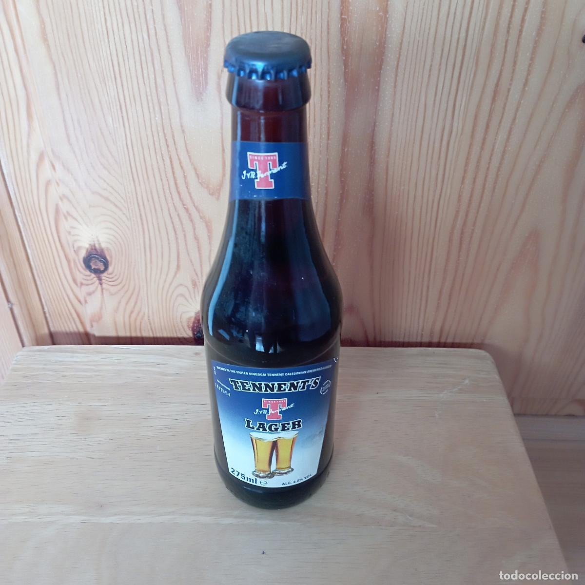 Coleccionismo de cervezas: botella cervezaTENNENT'S LAGER llena