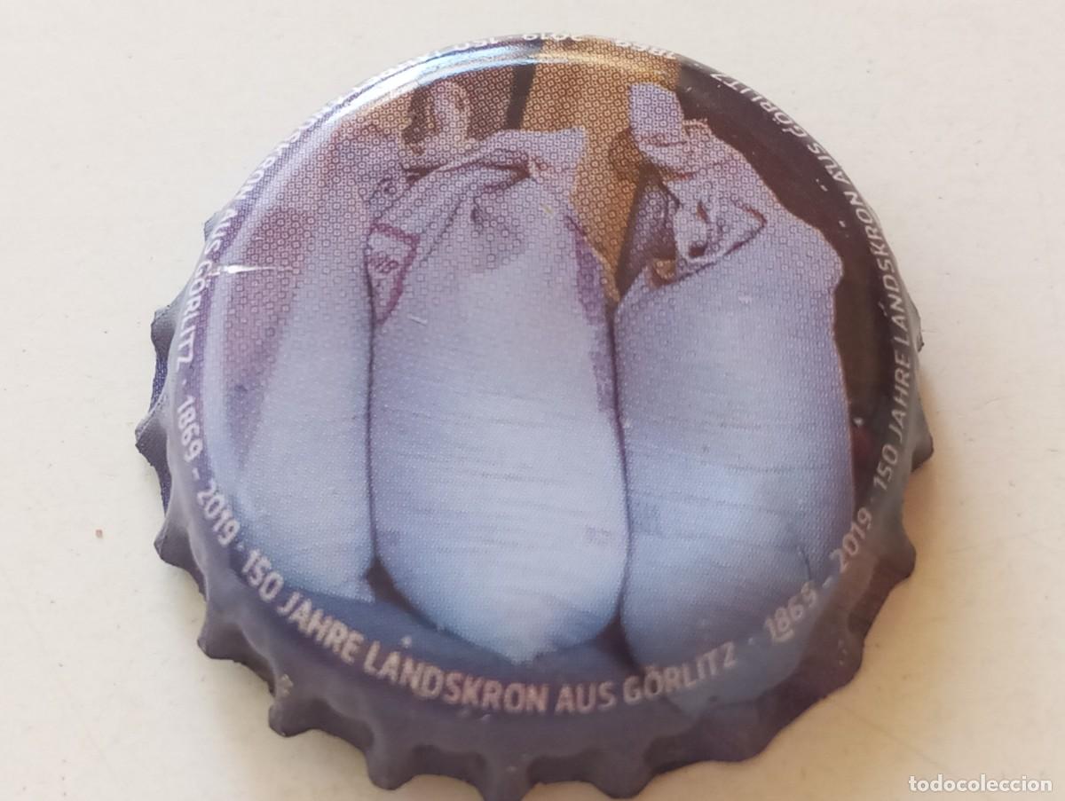 Coleccionismo de cervezas: Chapa tap&oacute;n corona de la cerveza alemana LANDSKRON AUS G&Ouml;RLITZ 150 JAHRE (1869-2019)