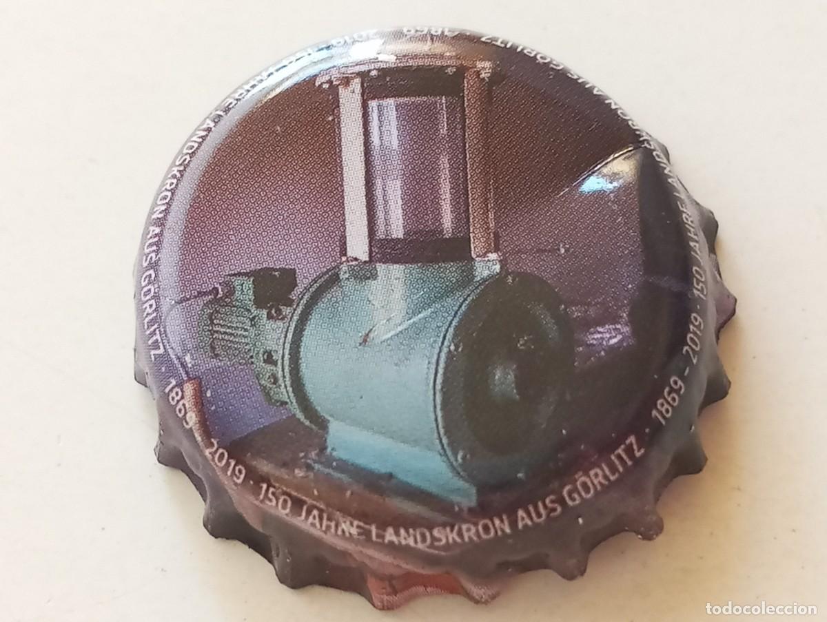Coleccionismo de cervezas: Chapa tap&oacute;n corona de la cerveza alemana LANDSKRON AUS G&Ouml;RLITZ 150 JAHRE (1869-2019)