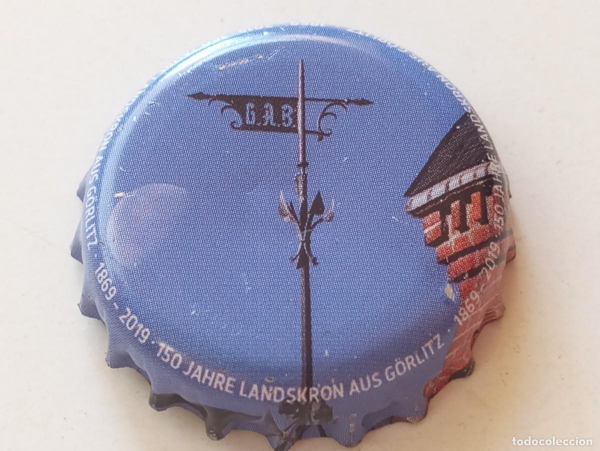 Coleccionismo de cervezas: Chapa tap&oacute;n corona de la cerveza alemana LANDSKRON AUS G&Ouml;RLITZ 150 JAHRE (1869-2019)