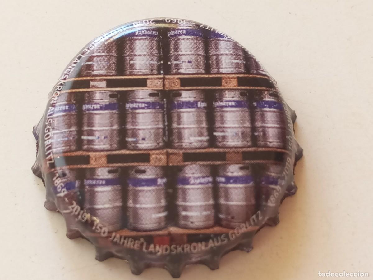 Coleccionismo de cervezas: Chapa tap&oacute;n corona de la cerveza alemana LANDSKRON AUS G&Ouml;RLITZ 150 JAHRE (1869-2019)