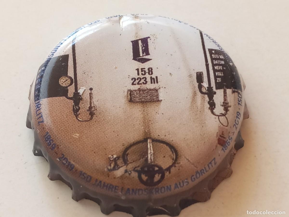 Coleccionismo de cervezas: Chapa tap&oacute;n corona de la cerveza alemana LANDSKRON AUS G&Ouml;RLITZ 150 JAHRE (1869-2019)