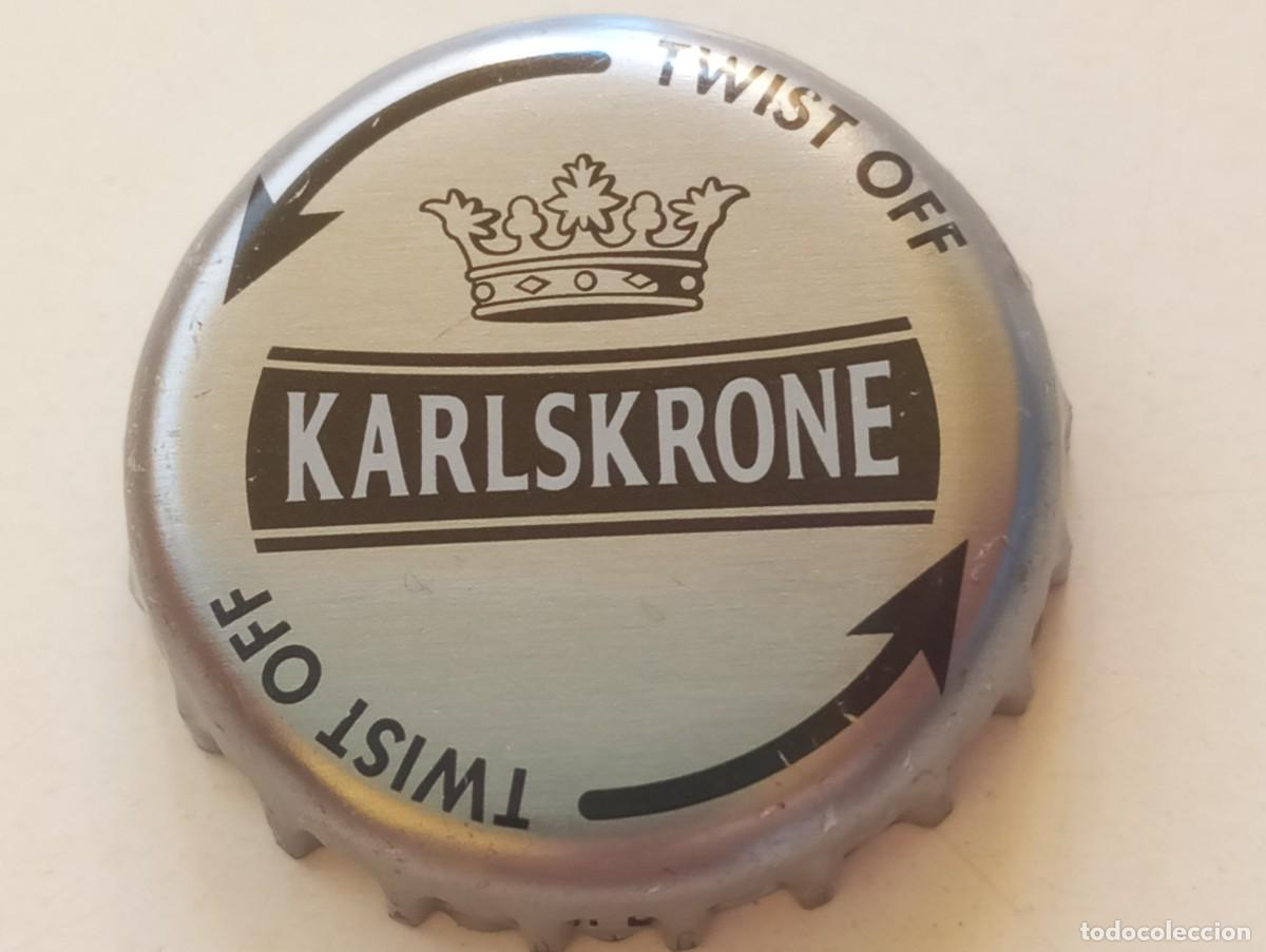 Coleccionismo de cervezas: Chapa tap&oacute;n corona de la cerveza austr&iacute;aca KARLSKRONE (TWIST OFF)