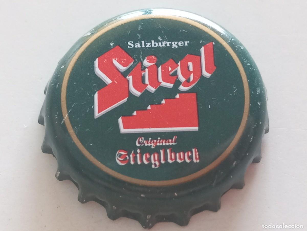 Coleccionismo de cervezas: Chapa tap&oacute;n corona de la cerveza austr&iacute;aca STIEGL SALZBURGER ORIGINAL STIEGLBOCK