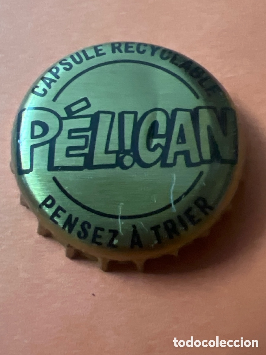 Coleccionismo de cervezas: T4/X82/F3. CHAPA CERVEZA - P&eacute;lican Capsule Recyclable Pensez &agrave; Trier P&eacute;l!can - FRANCIA
