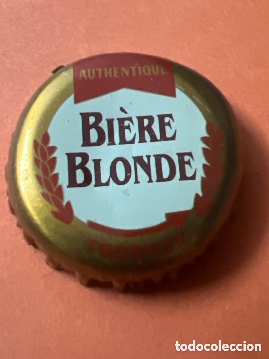 Coleccionismo de cervezas: T4/X82/G2. CHAPA CERVEZA - Bi&egrave;re Blonde Authentique Tourner - FRANCIA