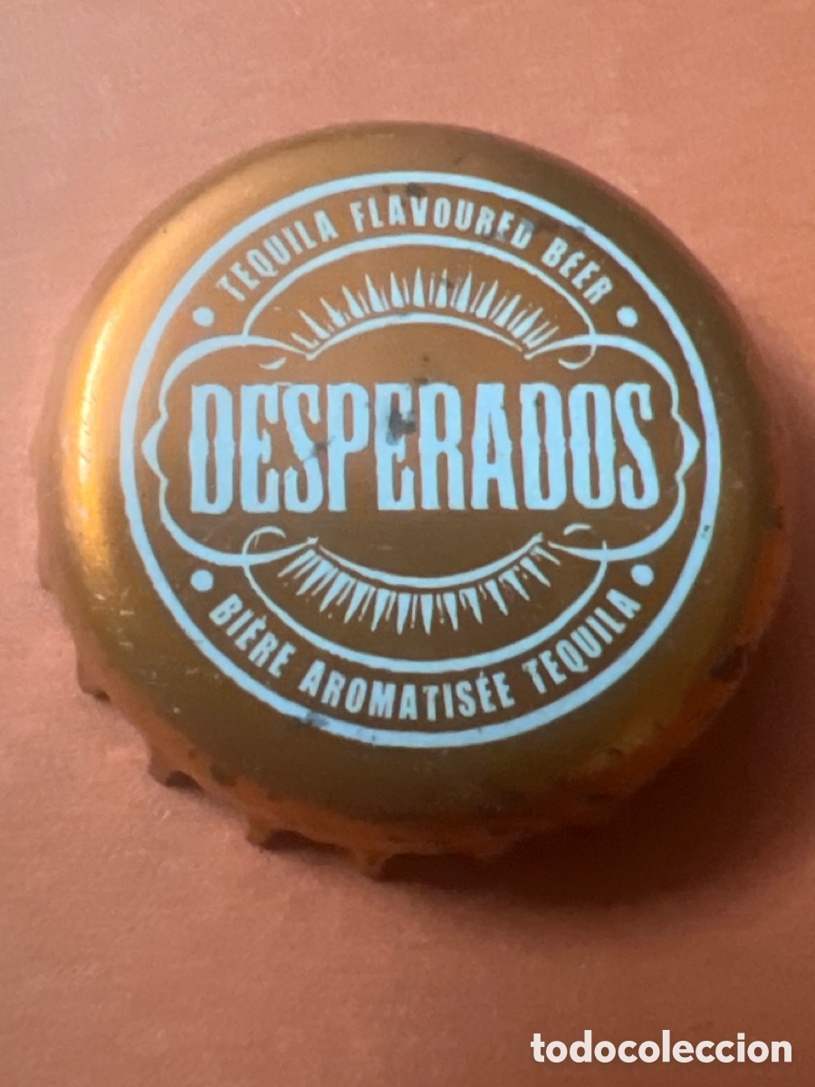 Coleccionismo de cervezas: T4/X84/L2. CHAPA CERVEZA - Desperados Bi&egrave;re Aromatis&eacute;e Tequila - Tequila Flavoured Beer- Francia