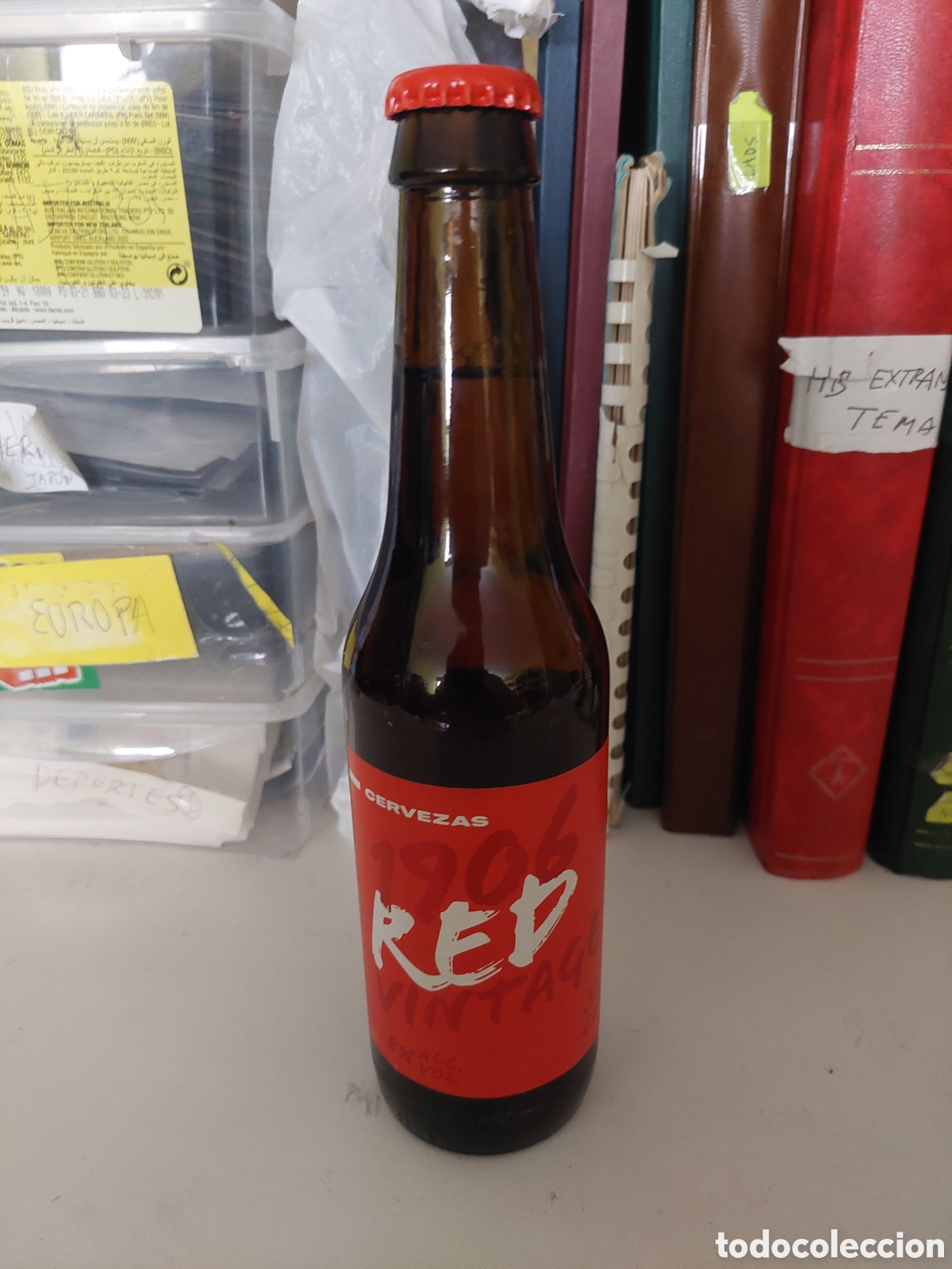 Coleccionismo de cervezas: ESTRELLA GALICIA BOTELLA LLENA 1996 RED 33 CL
