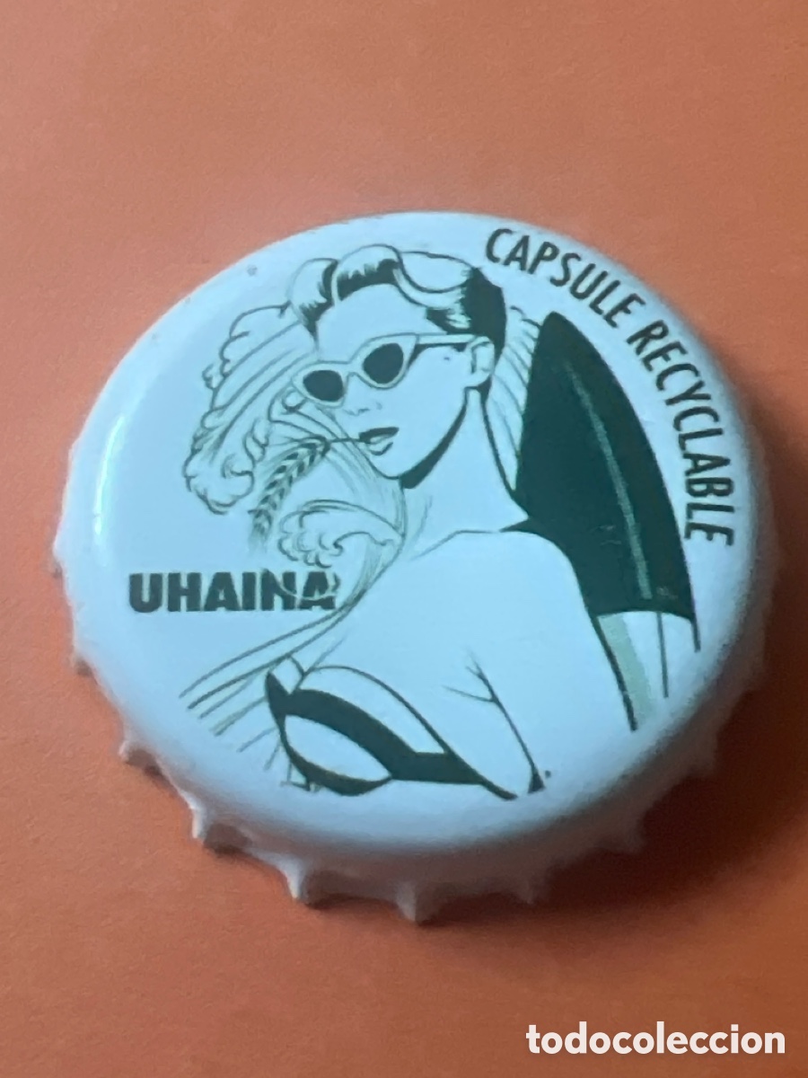 Coleccionismo de cervezas: T4/X90/U6. CHAPA CERVEZA - Uhaina Capsule Recyclable - Francia