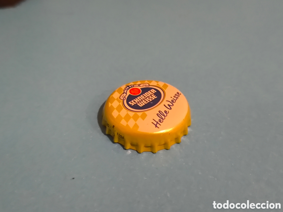 Coleccionismo de cervezas: Chapa Cerveza Schneider Weisse Helle Weisse (RRK)