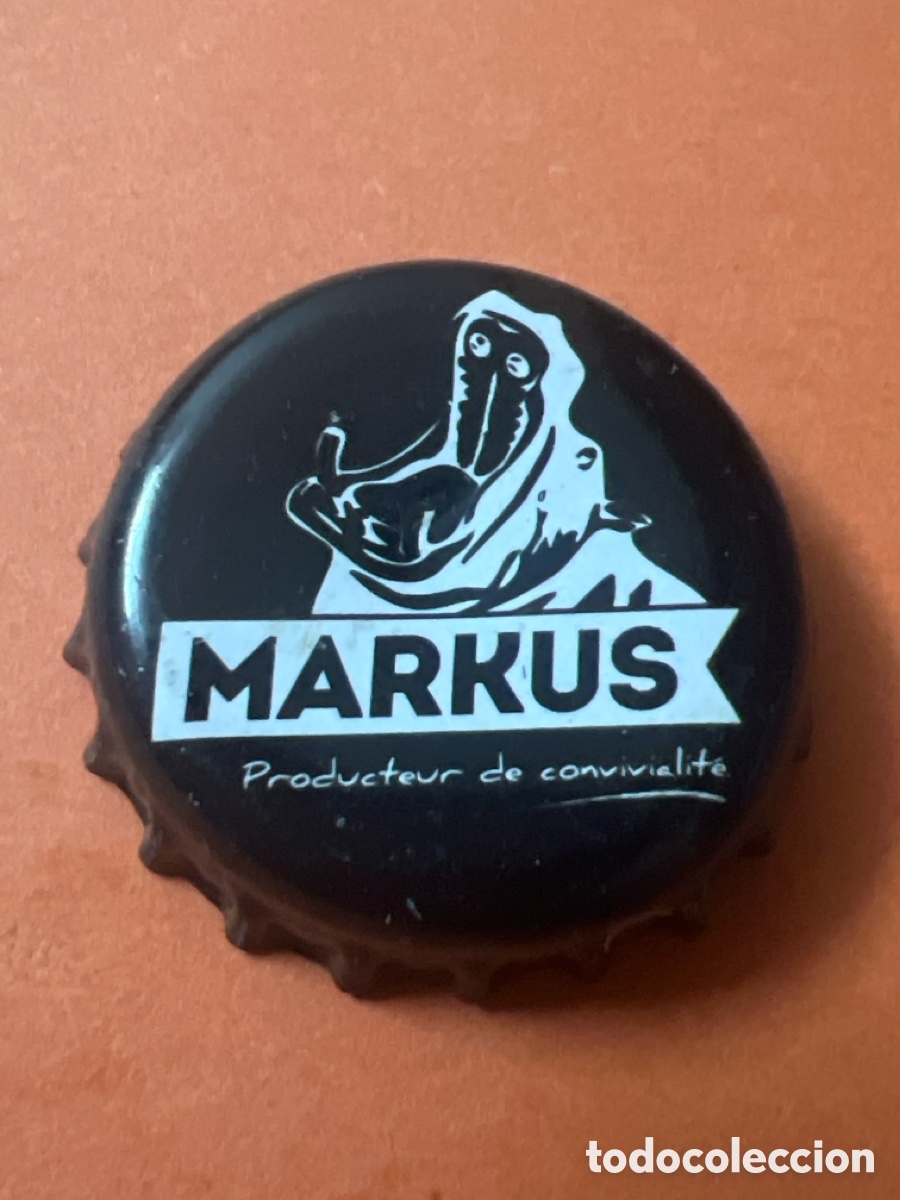Coleccionismo de cervezas: T4/X88/H2. CHAPA CERVEZA - MARKUS Producteur de convivialit&eacute; - FRANCIA