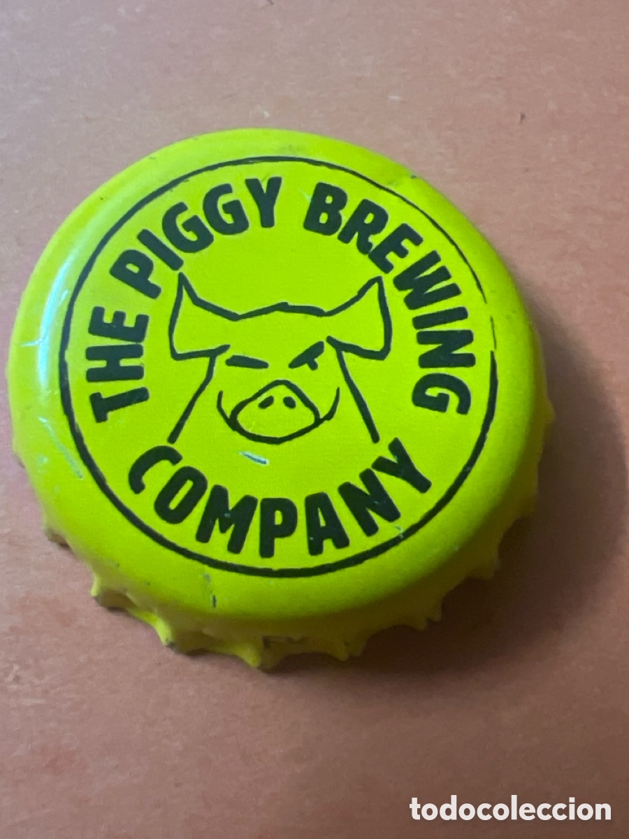 Coleccionismo de cervezas: T4/X90/Z3. CHAPA CERVEZA - The Piggy Brewing Company -FRANCIA
