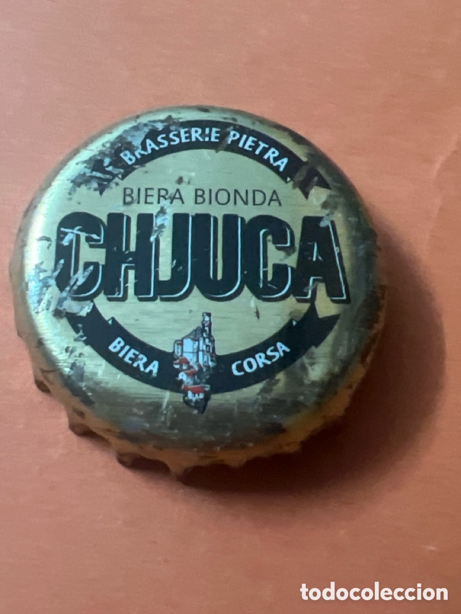 Coleccionismo de cervezas: T4/X90/Z3. CHAPA CERVEZA - CHJUCA BRASSERIE PIETRA BIERA BIONDA BIERA CORSA - FRANCIA