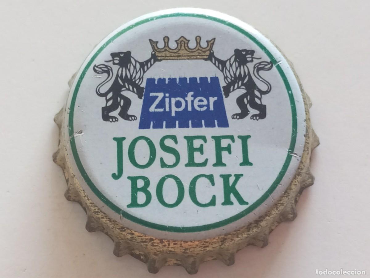 Coleccionismo de cervezas: Chapa tap&oacute;n corona de la cerveza austr&iacute;aca ZIPFER JOSEFI BOCK