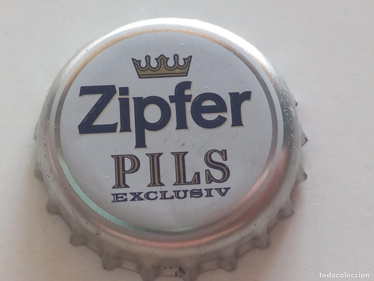 Coleccionismo de cervezas: Chapa tap&oacute;n corona de la cerveza austr&iacute;aca ZIPFER PILS EXCLUSIV